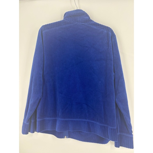 BonWorth Royal Blue Corduroy Full Zip Jacket Women's Medium Collared - Picture 2 of 7